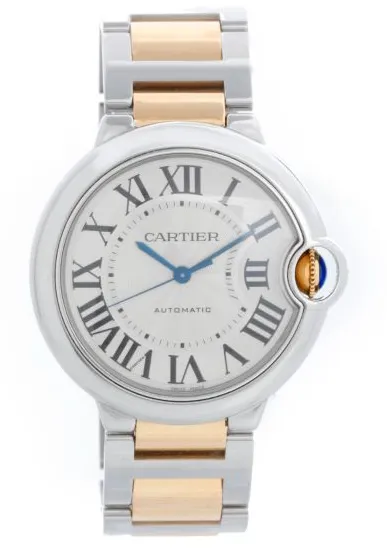 Cartier Ballon Bleu W6920047 36mm Yellow gold and Stainless steel Silver