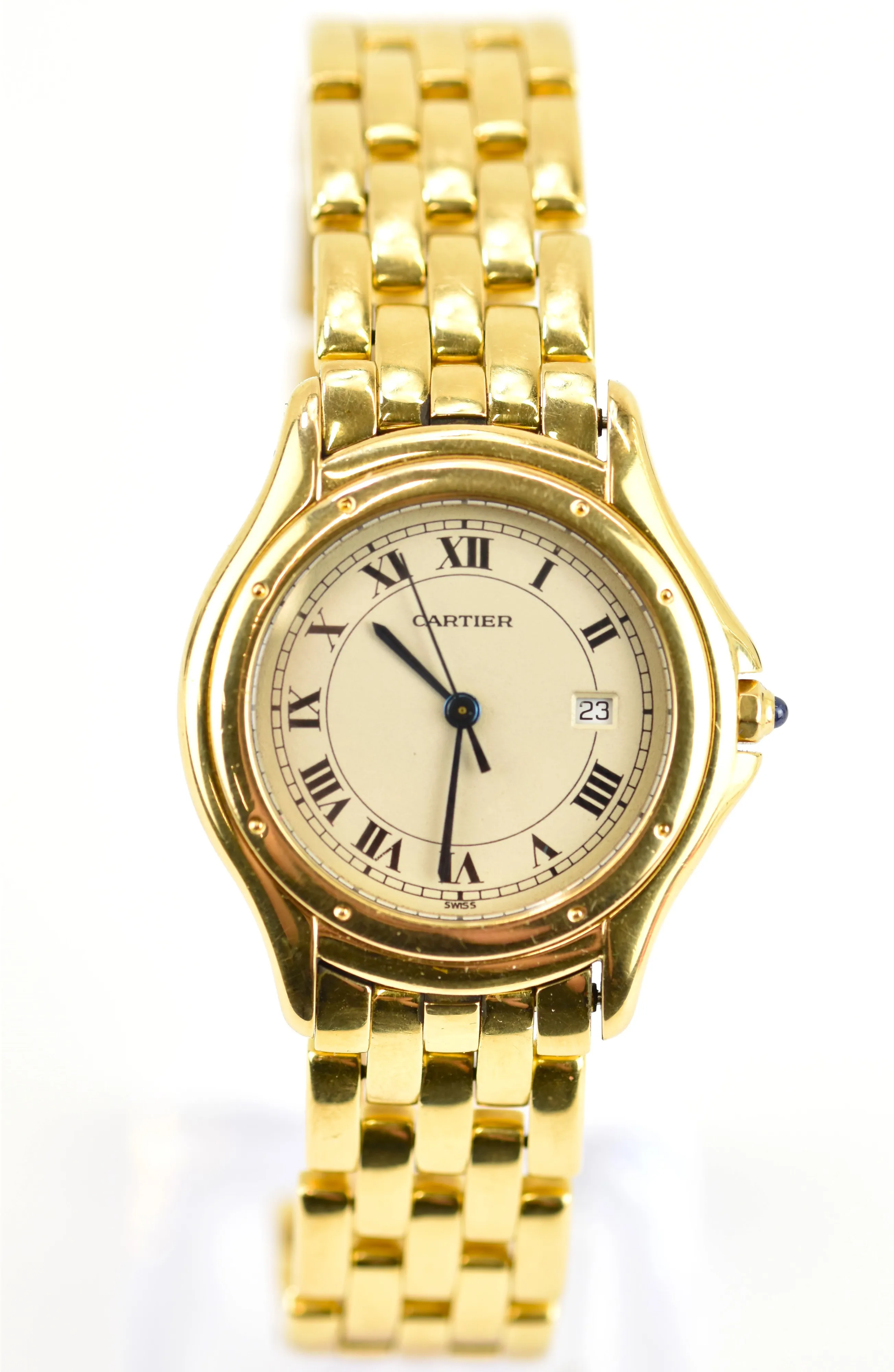 Cartier Cougar 88904 26mm Yellow gold Cream