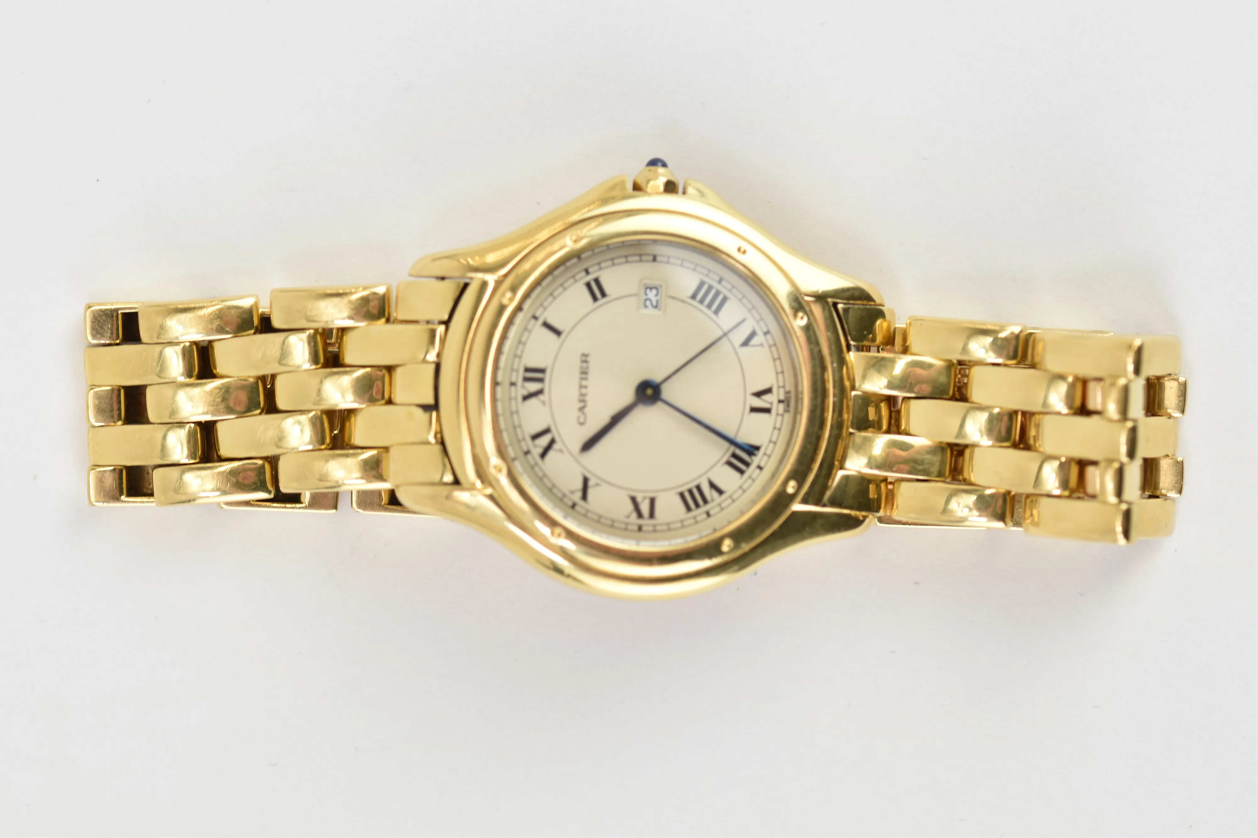 Cartier Cougar 88904 26mm Yellow gold Cream 6