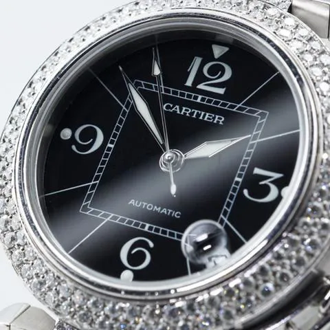 Cartier Pasha C 2324 35.5mm Stainless steel Black 2