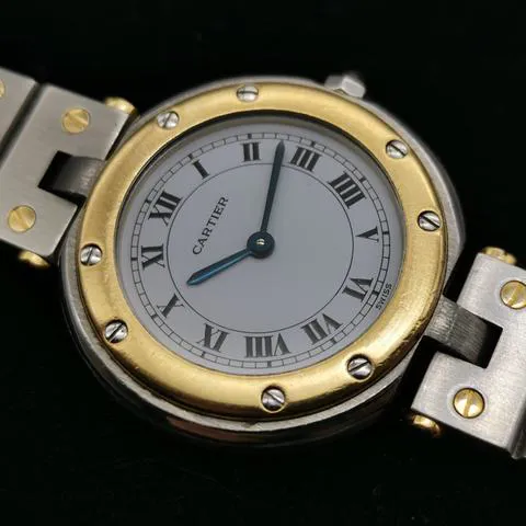 Cartier Santos 8191 27mm Yellow gold and Stainless steel White 1