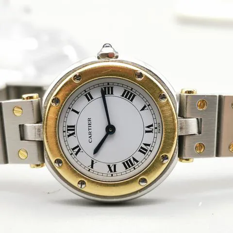 Cartier Santos 8191 27mm Yellow gold and Stainless steel White 8