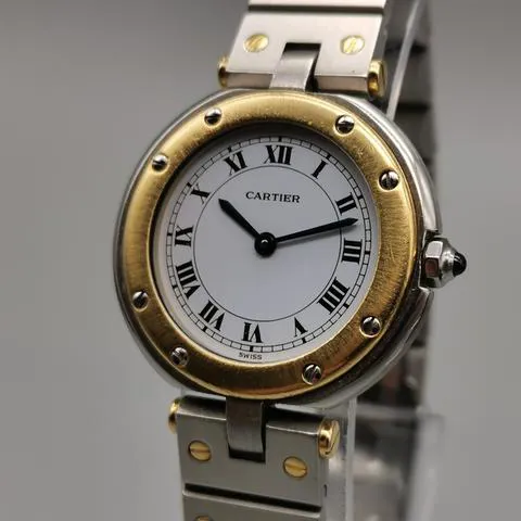 Cartier Santos 8191 27mm Yellow gold and Stainless steel White 12