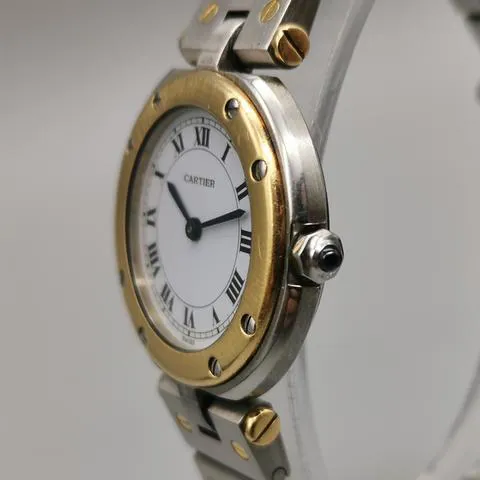 Cartier Santos 8191 27mm Yellow gold and Stainless steel White 14