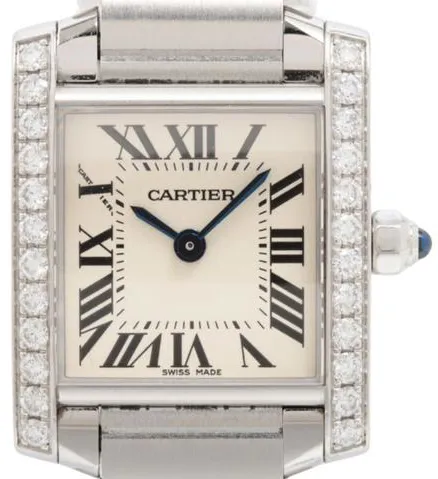 Cartier Tank Française W4TA0008 25mm Stainless steel Silver