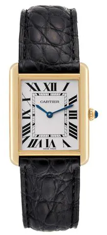 Cartier Tank Solo W1018855. 34mm Yellow gold Silver 3