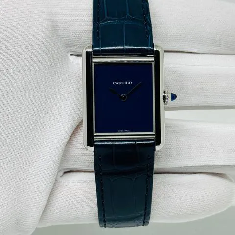 Cartier Tank WSTA0055 25.5mm Stainless steel Blue 3