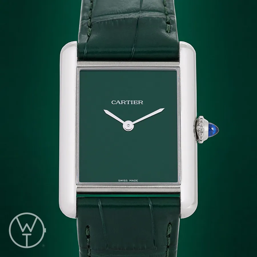 Cartier Tank WSTA0056 25.5mm Stainless steel Green