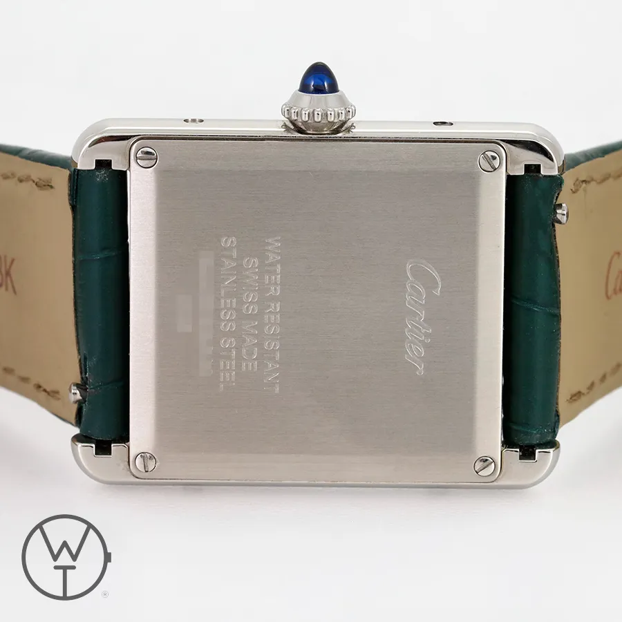 Cartier Tank WSTA0056 25.5mm Stainless steel Green 4