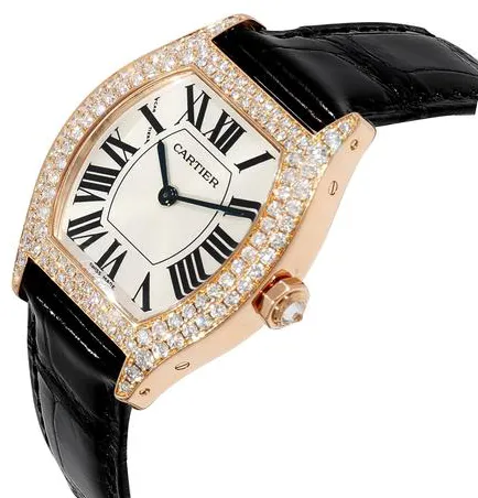 Cartier Tortue WA503751 28mm Rose gold Silver 1