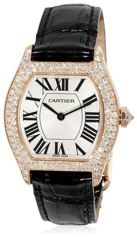 Cartier Tortue WA503751 28mm Rose gold Silver 3