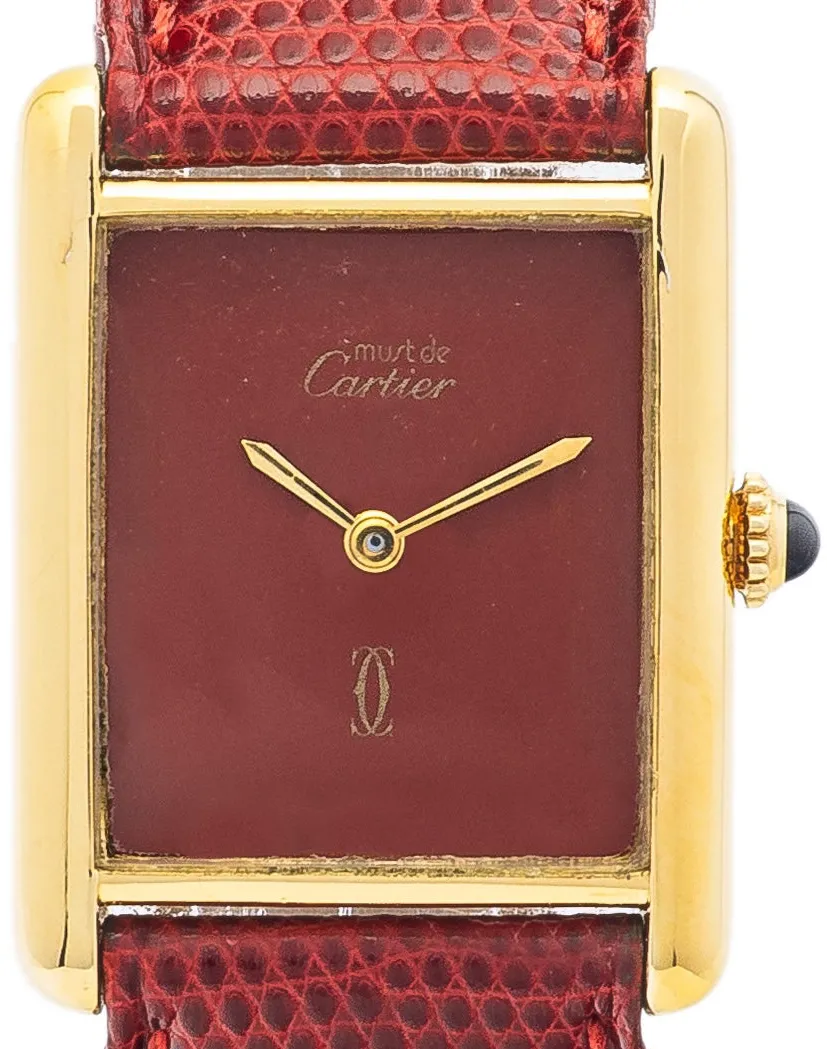 Cartier Tank Must de Cartier 6 925 silver Burgundy