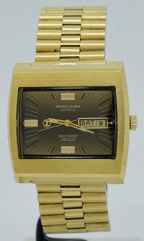 Favre-Leuba 36002A 38mm Yellow gold and stainless steel