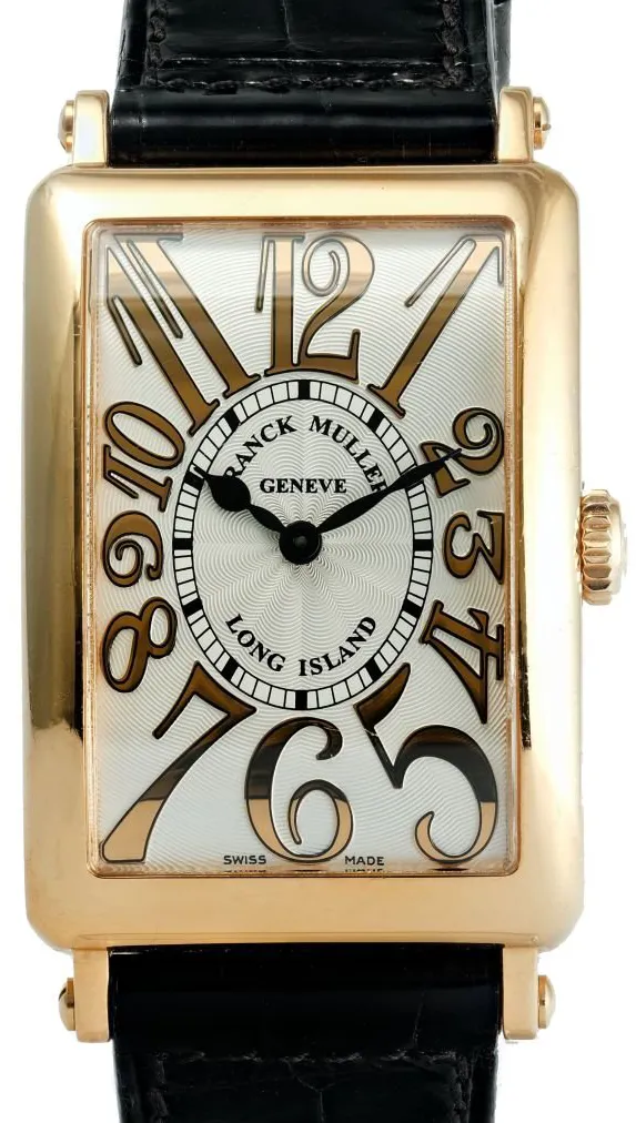 Franck Muller Long Island 900 QZ 26mm Rose gold Silver