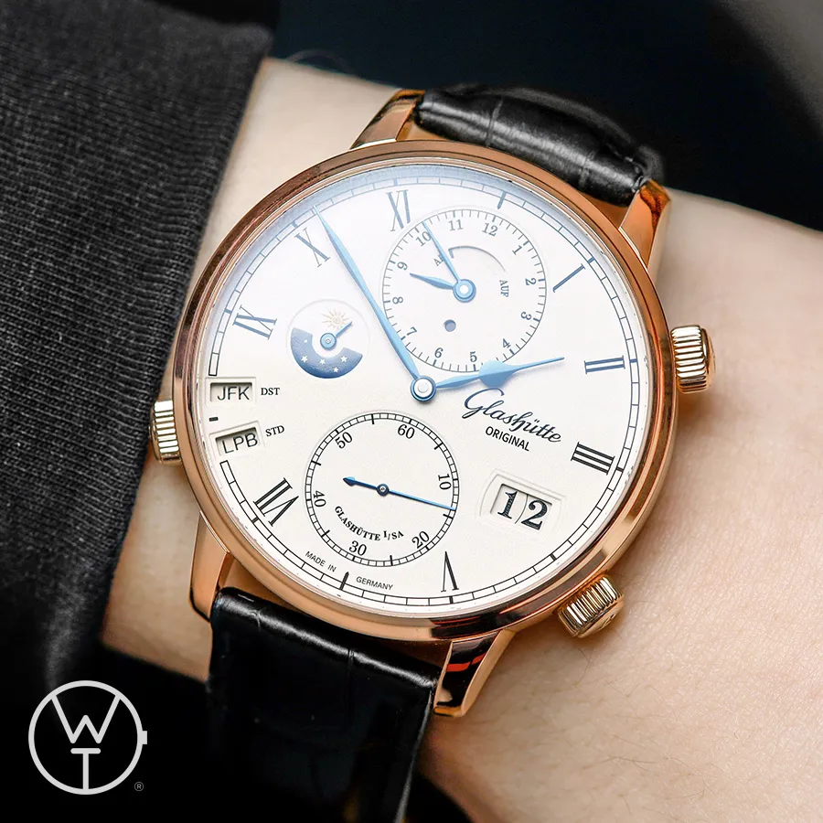 Glashütte Senator 1-89-02-01-05-30 39mm Rose gold Silver 1