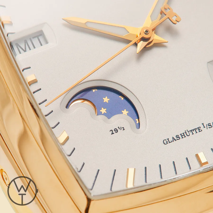 Glashütte Senator 3950515105 39mm Rose gold Silver 3