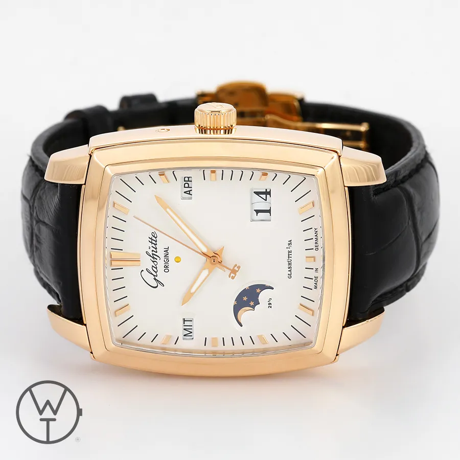 Glashütte Senator 3950515105 39mm Rose gold Silver 14