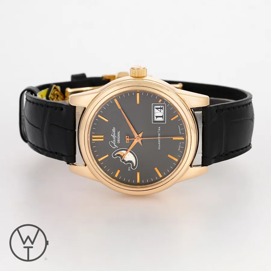 Glashütte Senator 3941152104 38.5mm Rose gold Gray 3