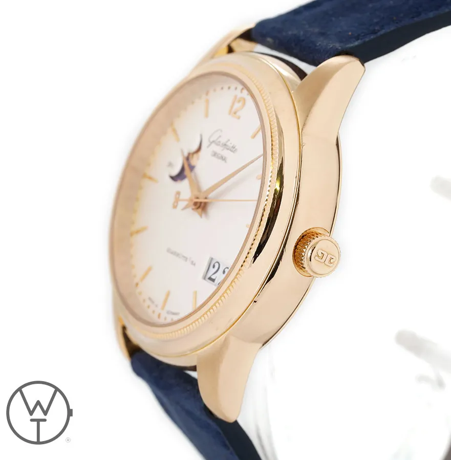 Glashütte Senator 3941010104 38.5mm Rose gold Silver 2