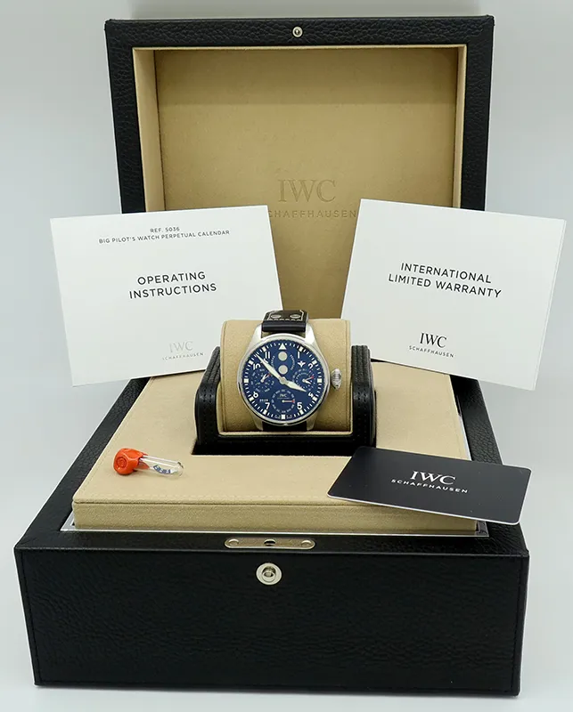 IWC Big Pilot IW503605 46mm Stainless steel Blue 6
