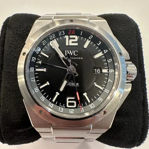 IWC Ingenieur Dual Time IW324402 43mm Stainless steel Black