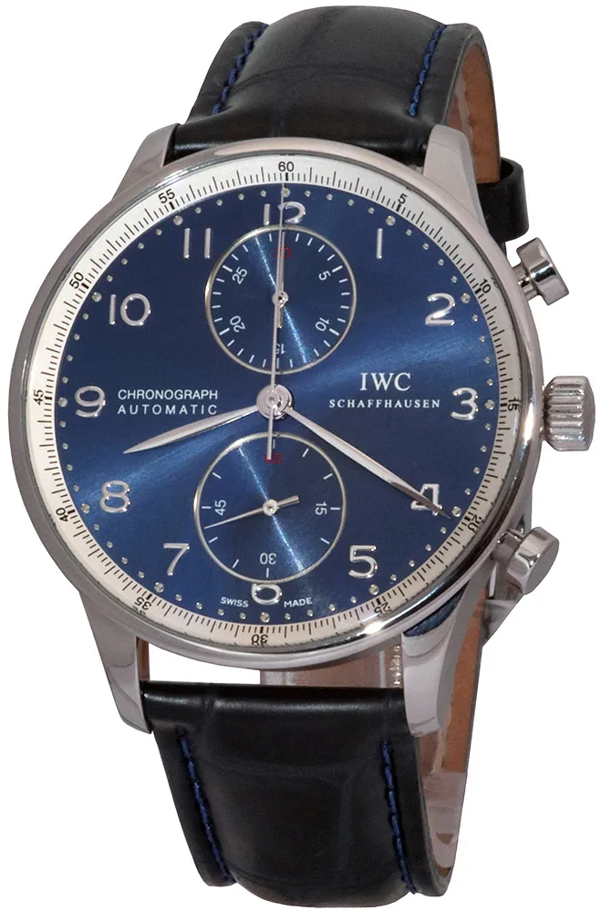 IWC Portugieser IW371432 41mm Stainless steel Blue 1