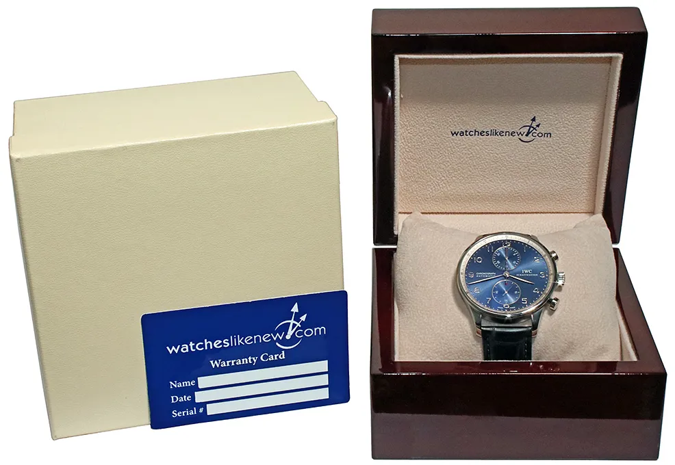 IWC Portugieser IW371432 41mm Stainless steel Blue 2