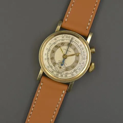 Longines Flyback Chronograph 31.5mm Yellow gold and stainless steel