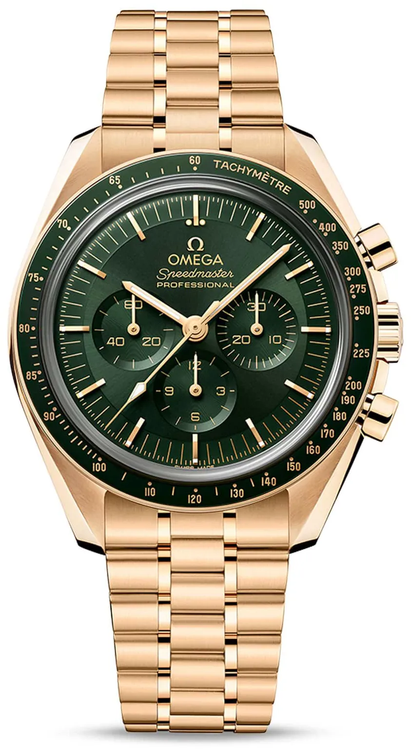 Omega Speedmaster 310.60.42.50.10.001 42mm Yellow gold Green