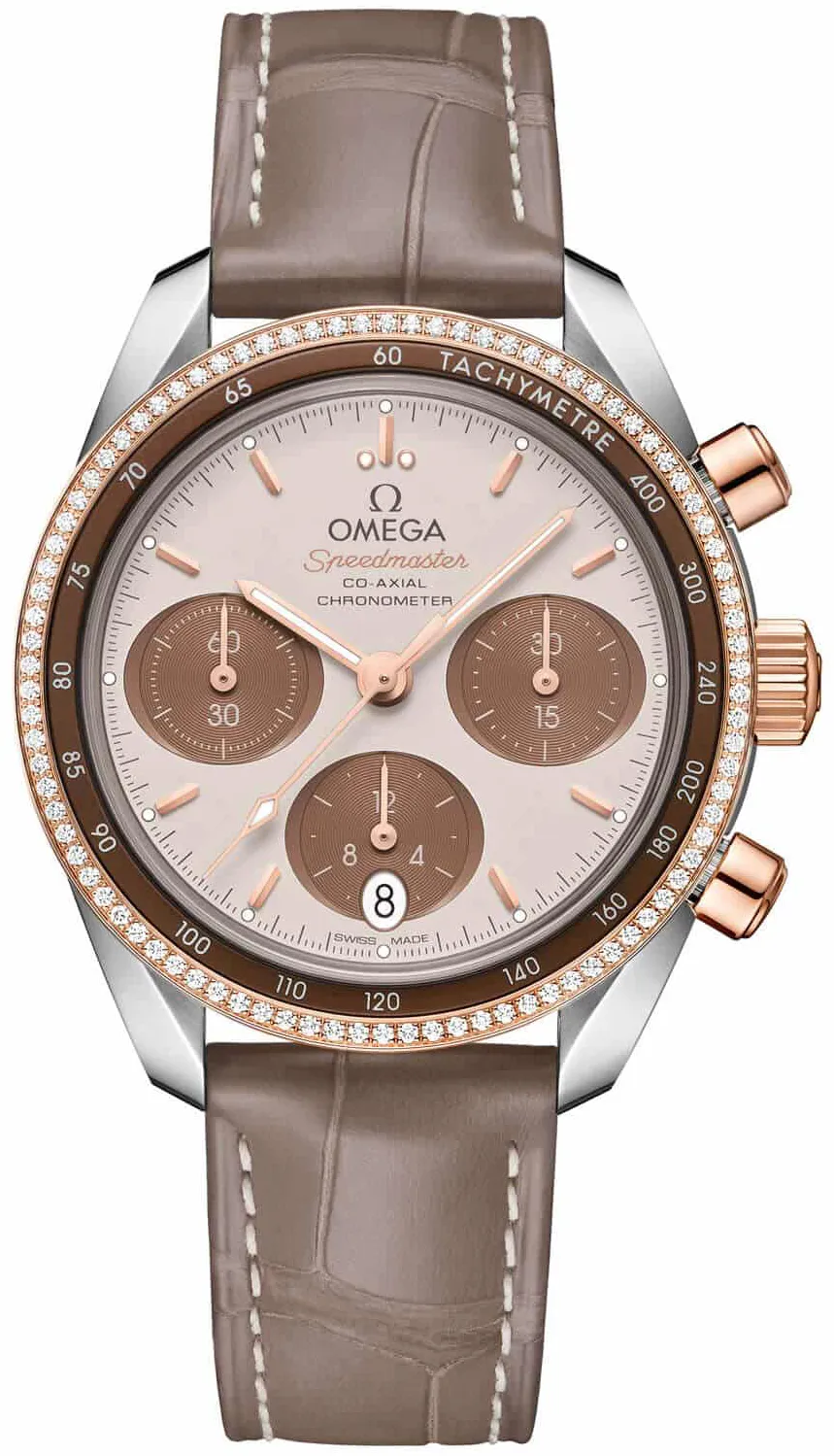 Omega Speedmaster 324.28.38.50.02.002 38mm Rose gold and steel Brown