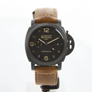 Panerai Luminor 1950 3 Days GMT Automatic PAM0441 Ceramic and Titanium Black