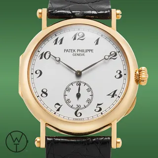 Patek Philippe Officer 3960 33mm Yellow gold White