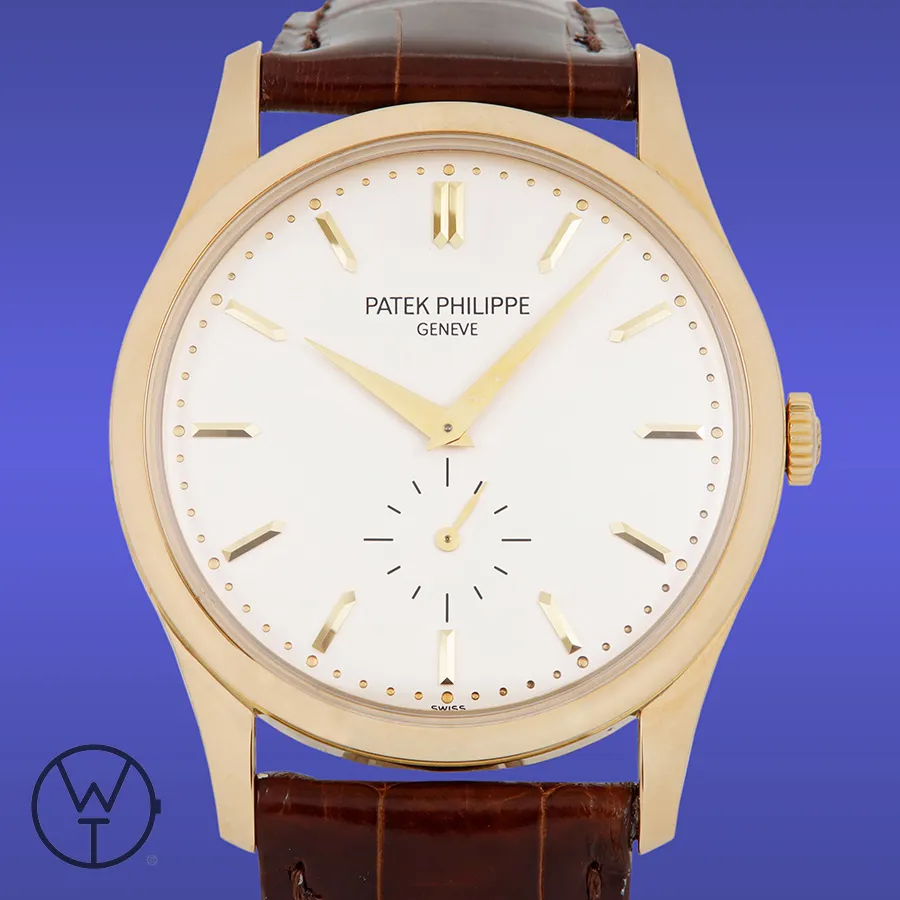 Patek Philippe Calatrava 5196J-001 37.5mm Yellow gold Silver