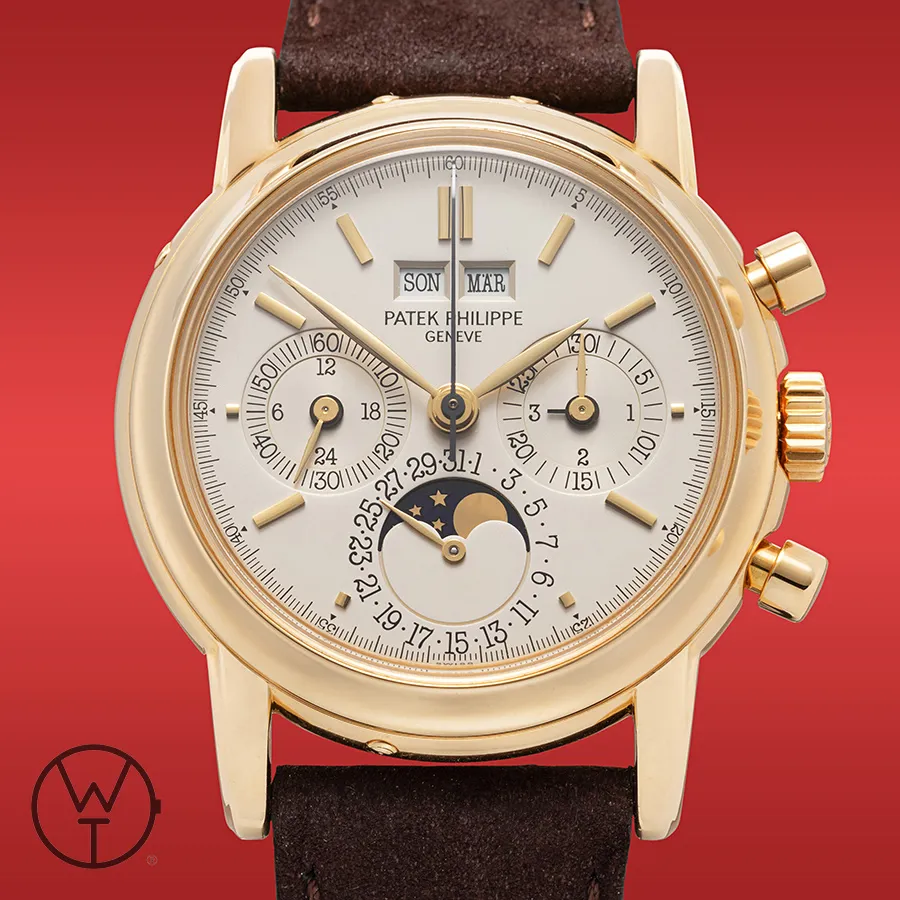 Patek Philippe Perpetual Calendar Chronograph 3970J 36mm Yellow gold Silver