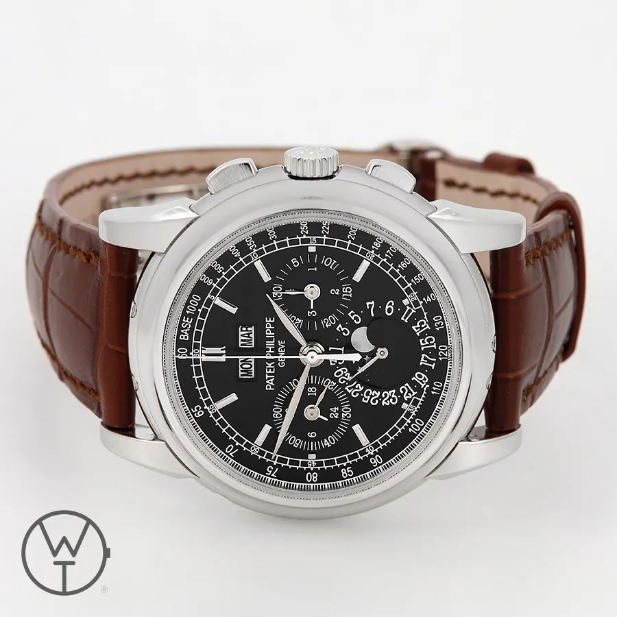 Patek Philippe Perpetual Calendar Chronograph 5970P-001 40mm Platinum Black 9