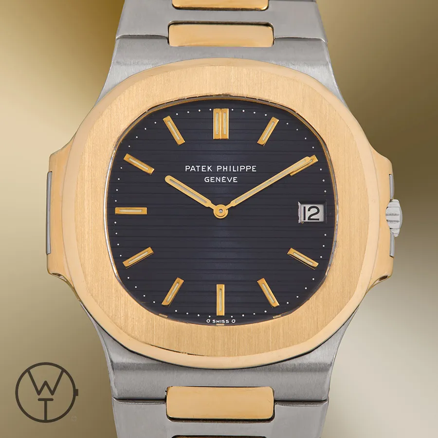 Patek Philippe Nautilus 3700/001 41mm Yellow gold and Stainless steel Black