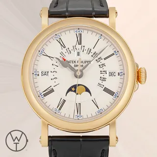 Patek Philippe Officer 5159J-001 38mm Yellow gold Silver