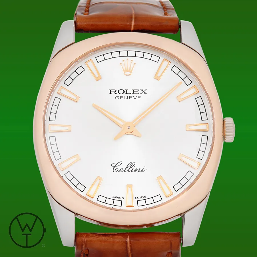 Rolex Cellini 4243/9-BIC 38mm Yellow gold White