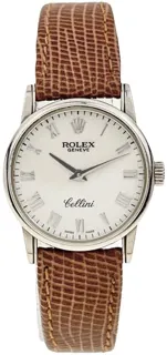 Rolex Cellini 6111/9 White gold Silver