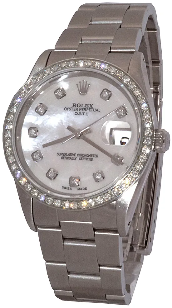 Rolex Oyster Perpetual Date 15200 34mm Stainless steel Mother-of-pearl 1