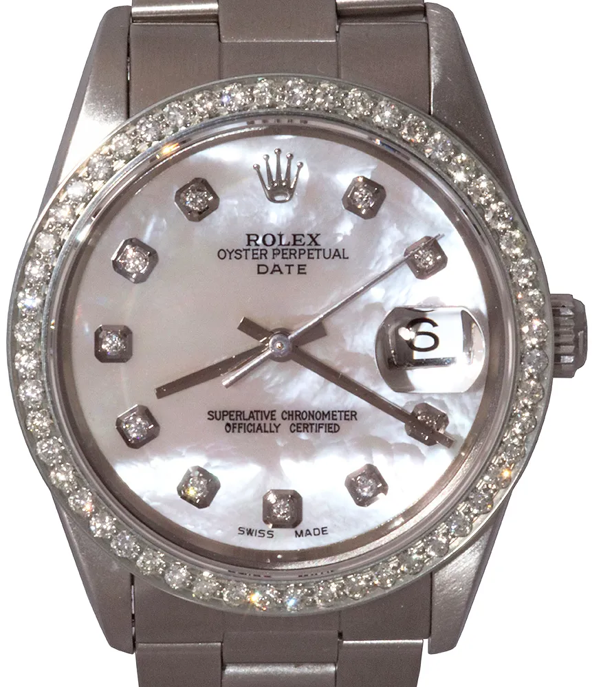 Rolex Oyster Perpetual Date 15200 34mm Stainless steel Mother-of-pearl 3