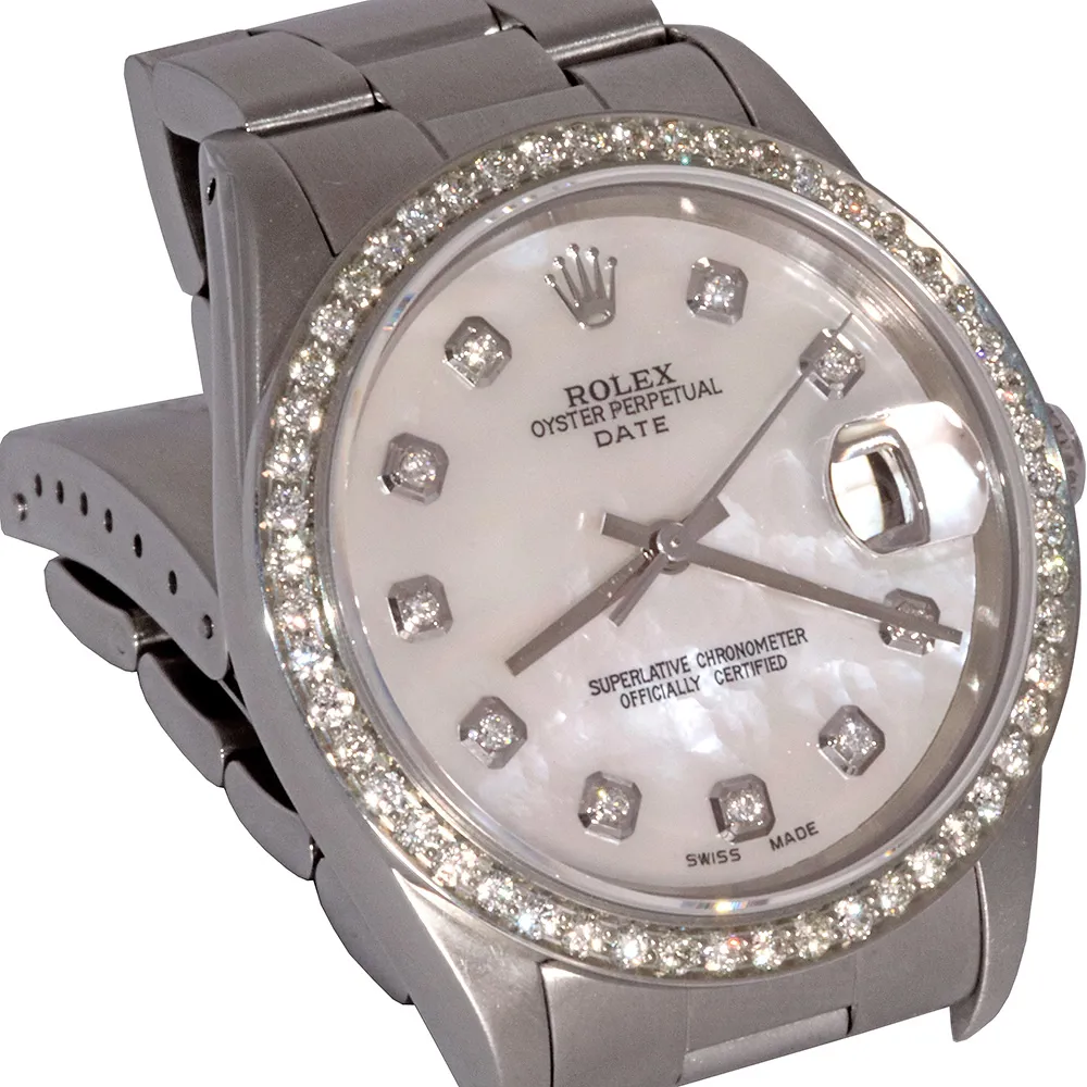 Rolex Oyster Perpetual Date 15200 34mm Stainless steel Mother-of-pearl 4