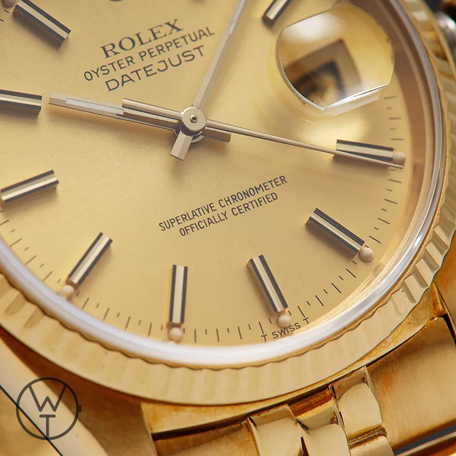 Rolex Datejust 36 16018 36mm Yellow gold Champagne 2