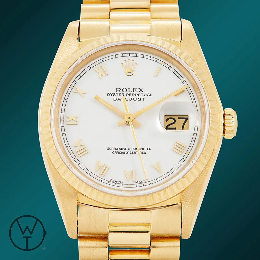 Rolex Datejust 36 16018 36mm Yellow gold White 1