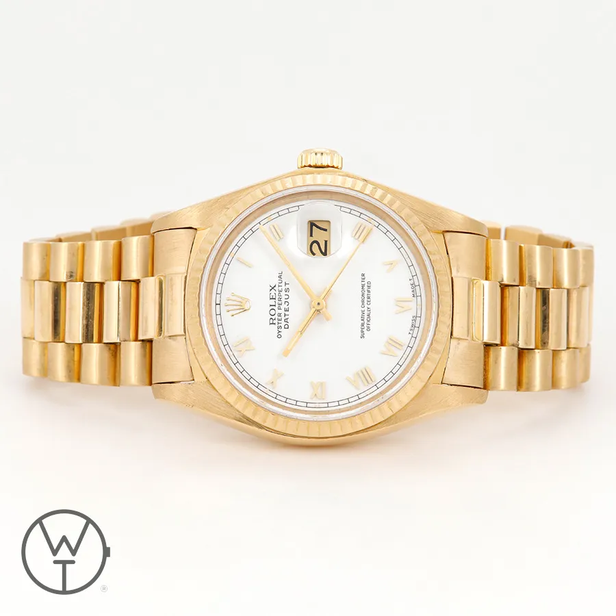 Rolex Datejust 36 16018 36mm Yellow gold White 4