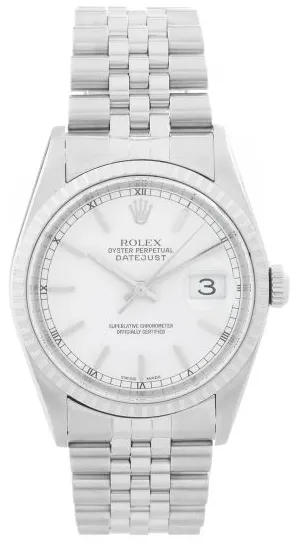 Rolex Datejust 16220 36mm Stainless steel White