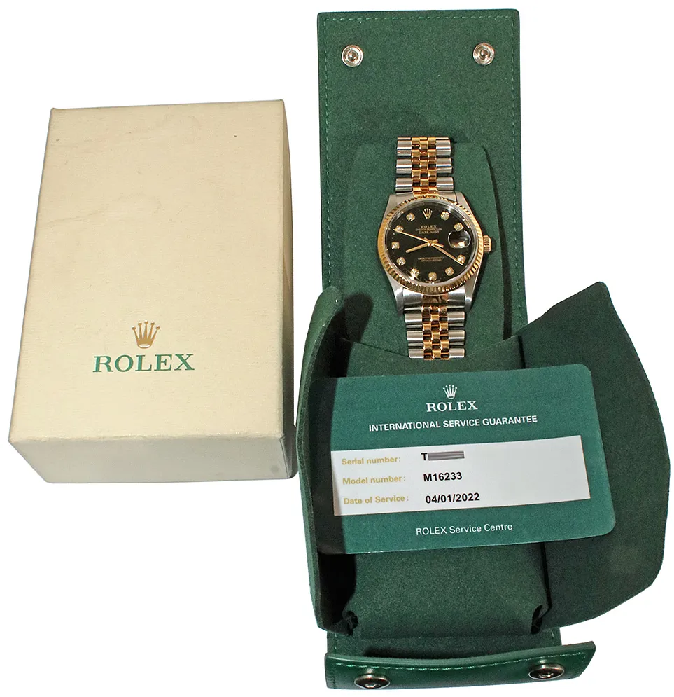 Rolex Datejust 36 16233 36mm Yellow gold and Stainless steel Black 2