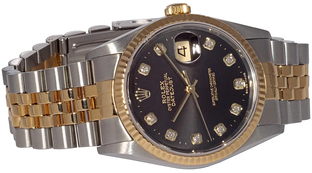 Rolex Datejust 36 16233 36mm Yellow gold and Stainless steel Black 5