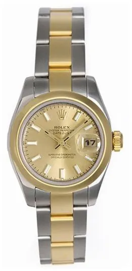 Rolex Datejust 179163 26mm Yellow gold and stainless steel Champagne