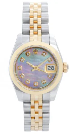 Rolex Datejust 179163 26mm Yellow gold and stainless steel Mother-of-pearl